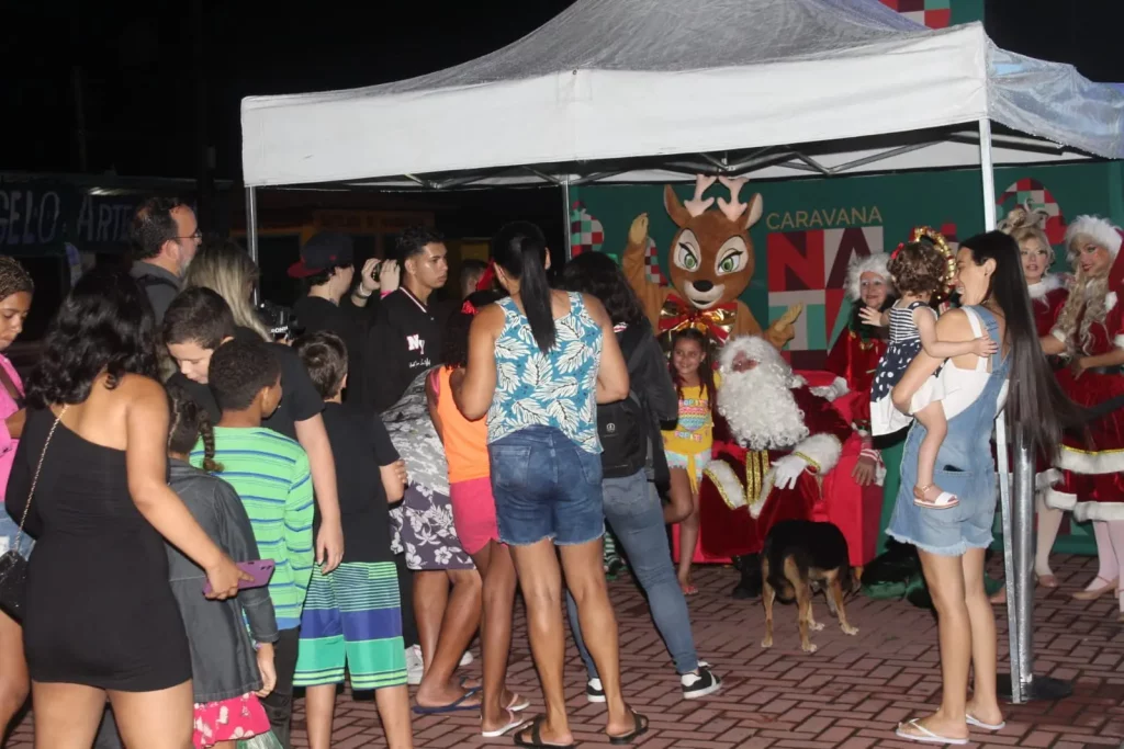 Papai Noel também marcou presença