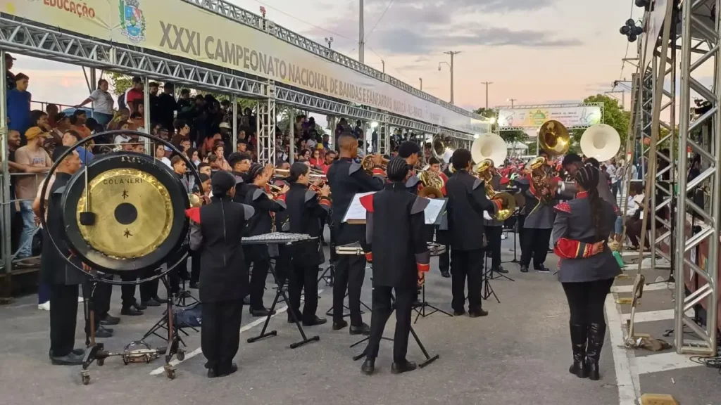 Apresentação da Commil no Campeonato Nacional de Bandas e Fanfarras.