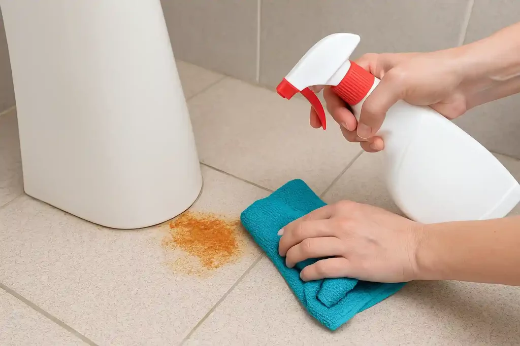 A receita caseira que tira manchas de ferrugem da pia e do chão