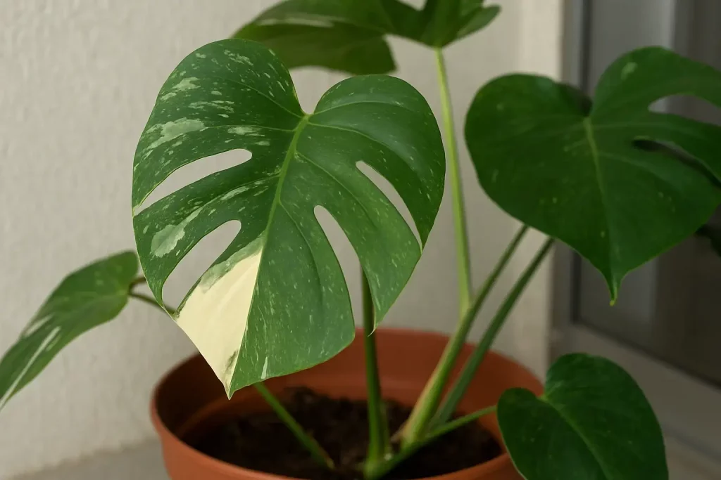 Costela-de-adão variegata perdendo a coloração branca Entenda por quê