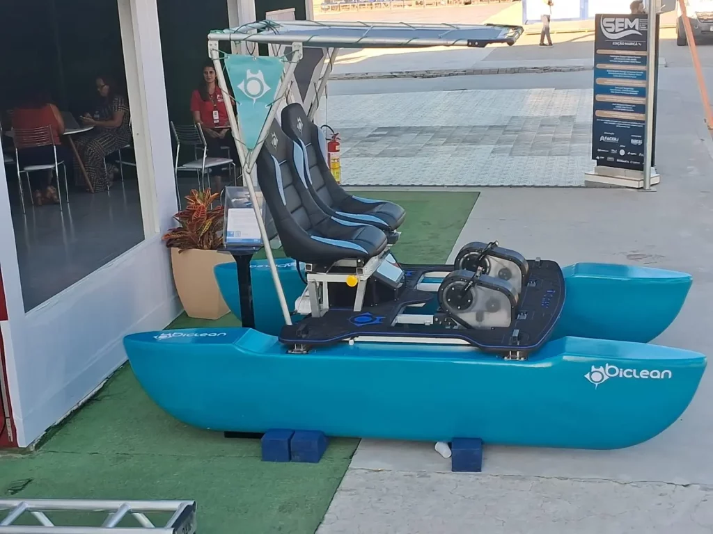 Uma bicicleta adaptada para navegar