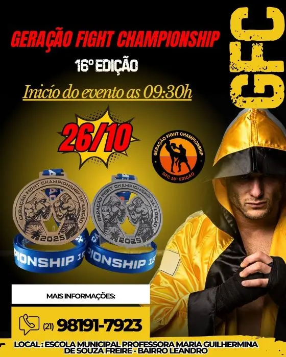 Arte de divulgação do evento