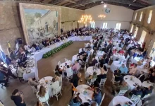 Foto aérea do evento no Casarão do Sahy