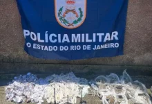 Material apreendido pelo 24º BPM