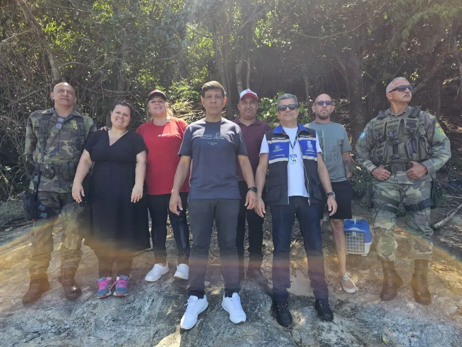 Deputado Marcelo Dino e representantes da Prefeitura de Mangaratiba