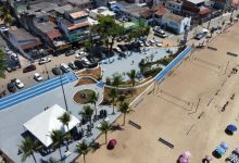 Vista aérea da Arena Esportiva de Conceição de Jacareí