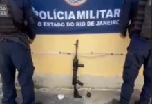 Material apreendido pelo GAT do 24º BPM durante a operação na comunidade Sem Terra
